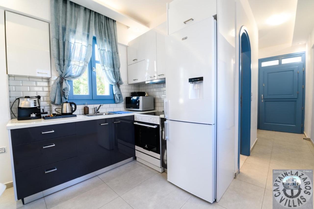 Located By The Sea One Beachfront Private Captain Lazaros Pool Villa With Loft In 750Sqm Spacious Private Plot-Jacuzzi-Sunrelax-Furnished Terace-Gazebo-Private Parking,Sleep 3 Adults And 2 Children, Just Steps From The Black Beach-Seaview Перисса Экстерьер фото