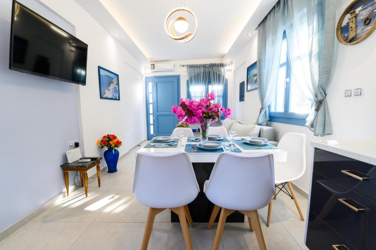 Located By The Sea One Beachfront Private Captain Lazaros Pool Villa With Loft In 750Sqm Spacious Private Plot-Jacuzzi-Sunrelax-Furnished Terace-Gazebo-Private Parking,Sleep 3 Adults And 2 Children, Just Steps From The Black Beach-Seaview Перисса Экстерьер фото